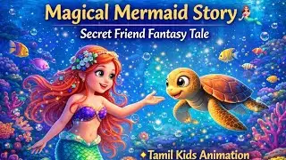 Magical Mermaid Story 🧜&zwj;♀️🌊 | Tamil Kids Animation Song | Secret Friend Fantasy Tale