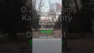Land opportunity in Batavia, IL- 0.23 acres in Kane County for $49,000  #LotsForSale #ForSaleByOwner