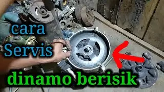 Solusi mengatasi dinamo berisik ,, cara ganti bearing dinamo mesin jahit