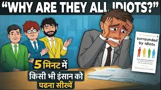 5 मिनट में किसी भी इंसान को पढ़ना सीखें | Surrounded by Idiots Hindi Summary