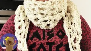 XXL SCARF | Net Pattern | 20mm Needle