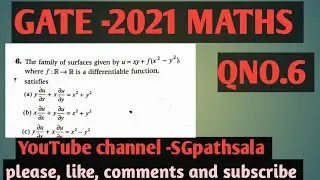 GATE-2021 Mathematics(MA) | Real Analysis  || Question No. 6 || Gate 2021 || SGpathsala