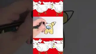 HOW TO DRAW A CUTE KAWAII STEP BY STEP among us Pok&eacute;mon