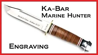 Ka-Bar Marine Hunter Knife - Custom Engraved Knife