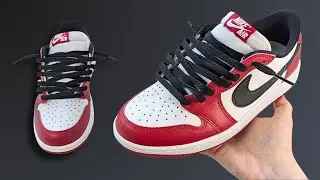 Как свободно зашнуровать кроссовки Nike Air Jordan 1 Low (лучший способ!)
