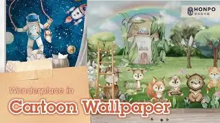 Fun Cartoon Wallpaper | HONPO Wallpaper Design in Singapore