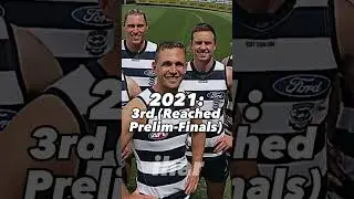 Geelong Cat's Ladder Positions Over the Years (Suggested by @mujahidhares420)
