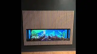 Wow! Tropical Aquarium media wall fire! Amazing log effects new TrueFlame 150 3DX