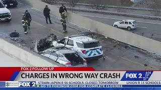 Man charged after wrong-way crash kills 2, injures St. Louis officers