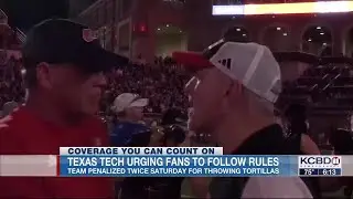 Texas Tech tells fans to follow rules after team was penalized in win against Kansas