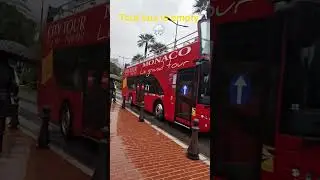 First rain oF May Open Roop Tour Bus Monaco❤️  #travel #automobile  #bus