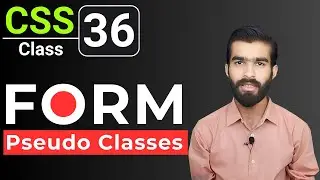 CSS Tutorial: CSS Form Pseudo Classes Selectors | CSS full course for beginners | Class 36