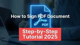 How to Sign PDF Document with Digital Signature (Step-by-Step Tutorial 2025)