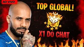 TOP GLOBAL VOLTOU - X1 CONTRA O CHAT AO VIVO #freefire #aovivo