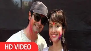 Karan Mehra & Nisha Rawal At Meet Brothers Holi Bash Colourblast