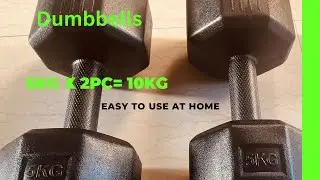 5 KG dumbbells unboxing Amazon @healthnutritionentertainme6326