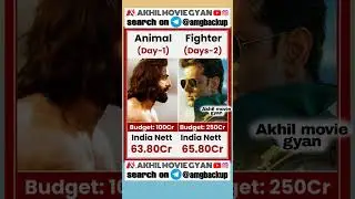 animal vs fighter movie box office collection #collection #boxofficecollection #ritikrosan #viral