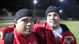 HC Jose Casagran & Cesar Guerrero South Gate Rams Post Game vs Eagle Rock Playoffs 2013