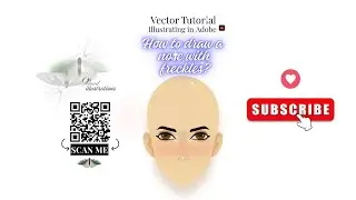 Step-by-Step Drawing | Face Illustration Series Vector Nose + Freckle Details