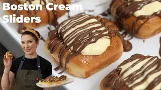 You Won&rsquo;t Believe How Fast These Boston Cream Sliders Come Together! #easyrecipe 