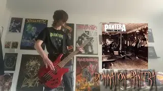 Domination- Pantera, Bass Cover. This Song DEFINED 90s Metal!