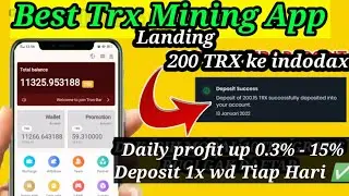 🛑 WEB MINING TRON TERBUKTI MEMBAYAR | website mining trx terbaru 2022