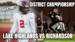 Lake Highlands vs Richardson TXHSFB Week 10 2025 (DISTRICT CHAMPIONSHIP ENDS IN OT)