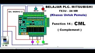 Belajar PLC. Mitsubishi, Mengenal Function CML Complement dan Cara Membuat Instruksinya.