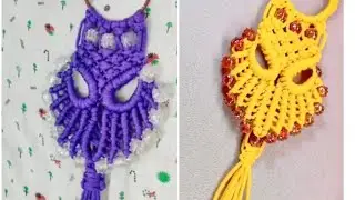 Mit macrame tutorial for beginners / Dly macrame ornaments / mini macrame Wall Hanging