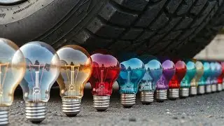 Experiment Car vs Light Bulbs colours Colorful & Visual Experiments