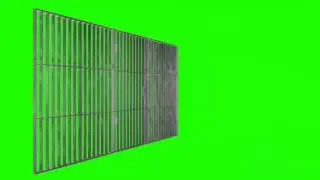 Green Screen Prison Jail Bars Cell Animation By using Chroma Key