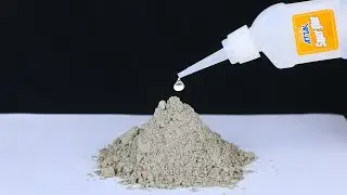 S&uacute;per pegamento y cemento ! Vierta pegamento en cemento te sorprender&aacute;s
