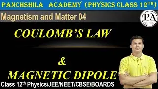 Coulomb&rsquo;s Law & Magnetic Field Intensity | Bar Magnet Axial & Non Axial Derivation | Class12 Physics
