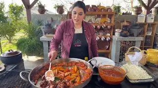 ENCHILADAS ROJAS Y POLLO FRITO (EN VIVO)  Parte 2