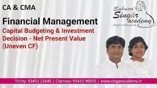 FM 05.06 Capital Budgeting&Investment Decision-Profitability Index(Cost Benefit Analysis)(Uneven CF)
