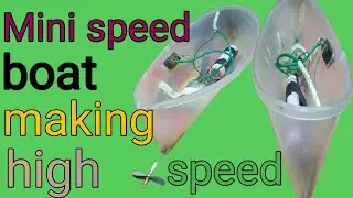 Mini speed boat making/Rc boat speed/drone create studio