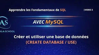 MySQL &ndash; Cr&eacute;er et utiliser une base de donn&eacute;es (CREATE DATABASE / USE)