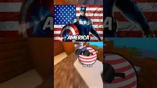 Флаги стран, похожие на супергероев #countryballs