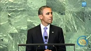 President Obama Discussing U.S. Global Leadership in Address to the United Nations General Assembly
