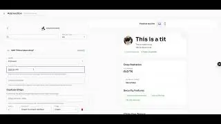 Token Drop new UI variants