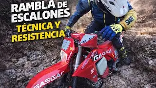 [POV] Rambla de escalones: técnica y resistencia 🔥 || Enduro #dji #enduro #hardenduro 