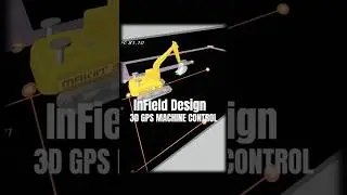 InField Design.  3D GPS Machine Control.  #excavator #makin3d #data