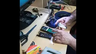 Ремонт радиотелефона Panasonic.Самодельные контакты для радио телефона Panasonic.