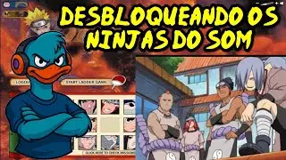 NARUTO ARENA - DESBLOQUEANDO TR&Ecirc;S NINJAS DO SOM!