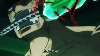 Zoro uses conqueror's haki | One piece episode 1060