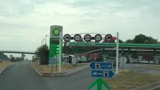 what service areas look like along French Autoroute A4 (Motorway of the East)