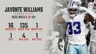 Javonte Williams Week 5 Highlights | Every Run, Target, and Catch vs Jets