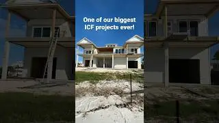 This waterfront ICF home is  built on top of 16&rsquo; concrete piles!
