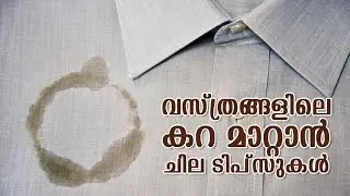 Home Remedies for Stain Removal in Clothing | Malayalam