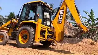 Big ground Soil Filling And Leveling Work JCB | JCB Backhoe Machine 